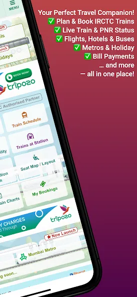 Tripozo: Train Flight & Travel screenshot 2