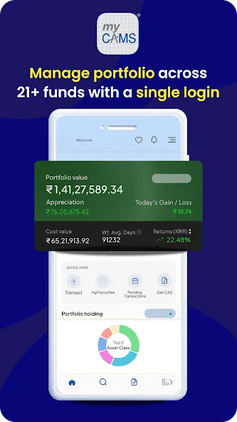 myCAMS Mutual Fund App screenshot 2