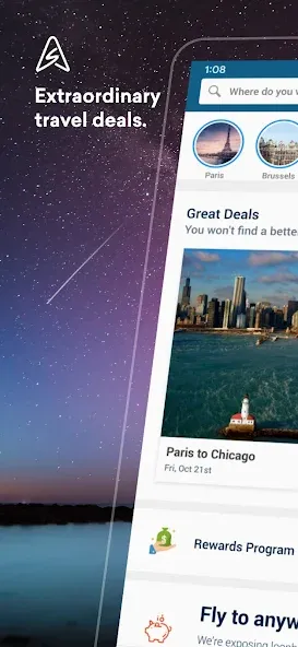 Skiplagged - Exclusive Flights screenshot 1