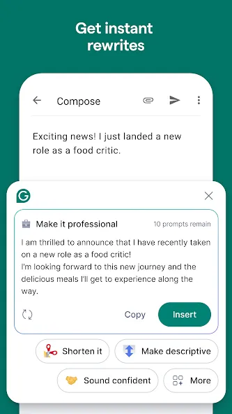 Grammarly-AI Writing Assistant screenshot 5