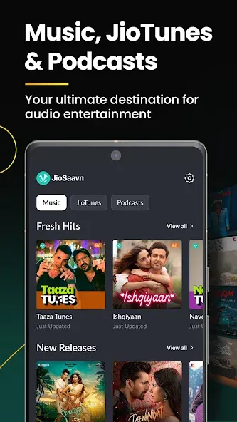 JioSaavn - Music & Podcasts screenshot 1