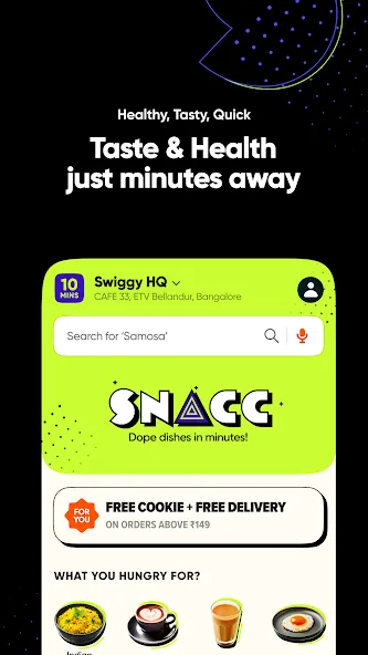 SNACC: 10-Min Food Delivery screenshot 3