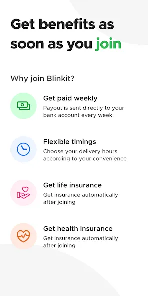 Blinkit Delivery Partner screenshot 1