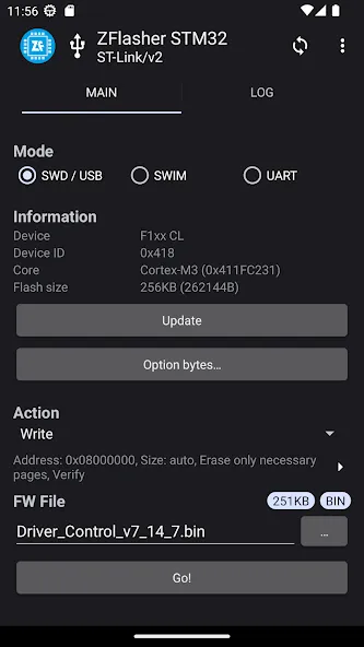 ZFlasher STM32 screenshot 1
