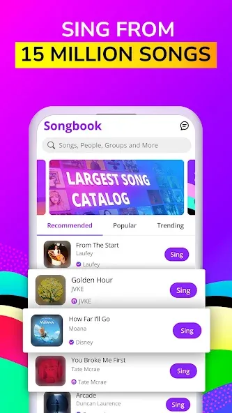 Smule: Sing, Duet & Karaoke screenshot 1