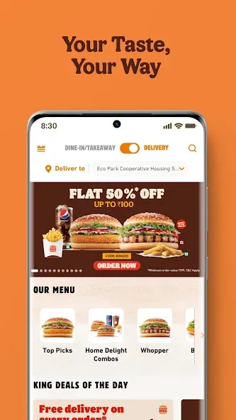 Burger King India screenshot 2
