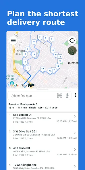 Multi-Stop Route Planner screenshot 1
