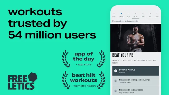 Freeletics: Fitness Workouts screenshot 1