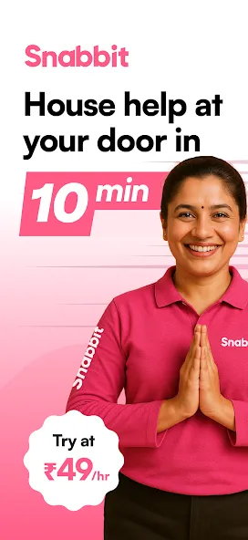 Snabbit: House Help in 10 Mins screenshot 1