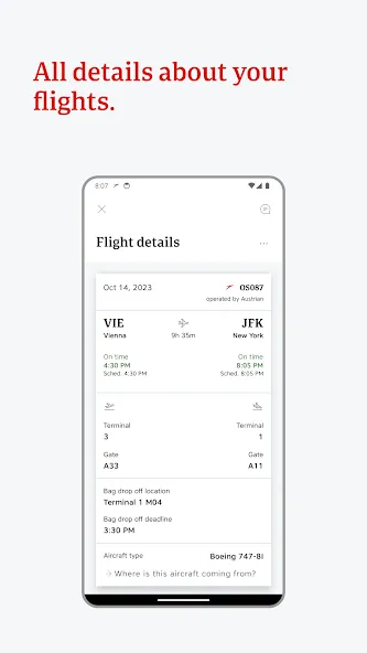 Austrian Airlines screenshot 5