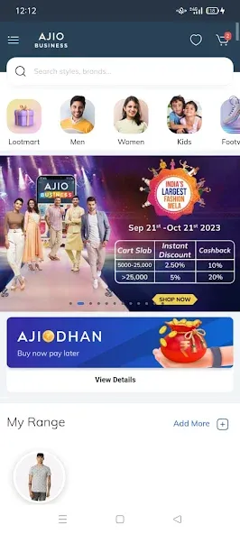 Ajio Business screenshot 1