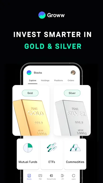 Groww Stock, Mutual Fund, Gold screenshot 5