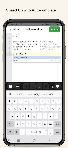 Python Coding screenshot 2
