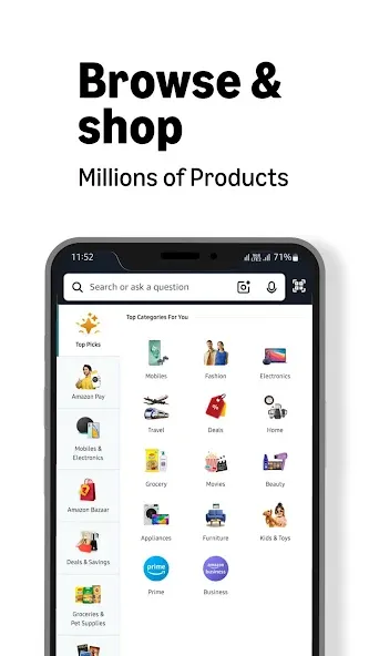 Amazon India Shop, Pay, miniTV screenshot 1