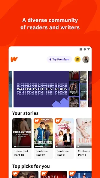 Wattpad - Read & Write Stories screenshot 2