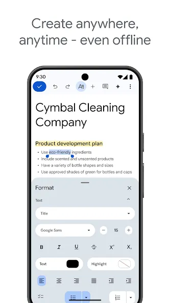 Google Docs screenshot 4
