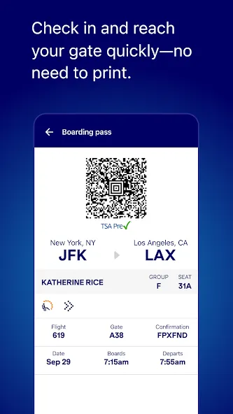 JetBlue - Book & manage trips screenshot 3