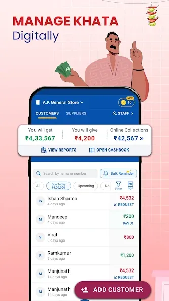 Khatabook Credit Account Book screenshot 1