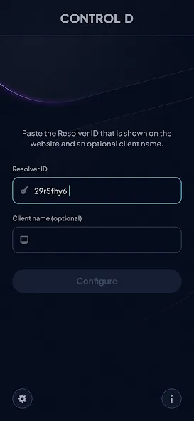 Control D Quick Setup screenshot 1