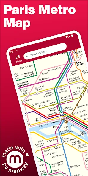 Paris Metro – Map and Routes screenshot 1