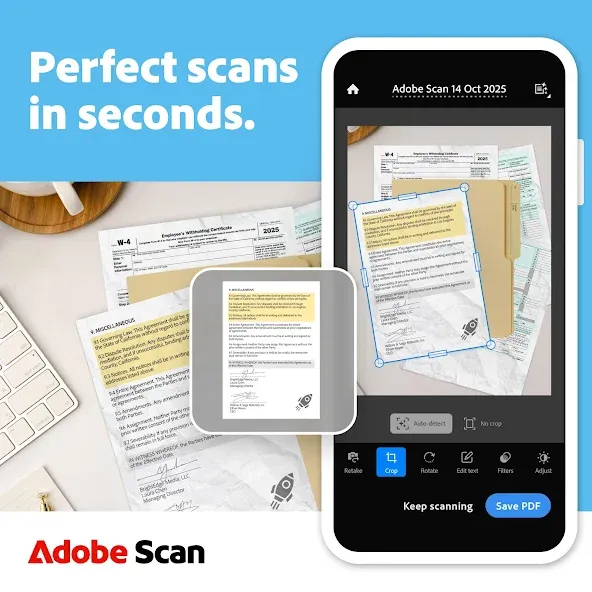 Adobe Scan AI PDF Scanner, OCR screenshot 1