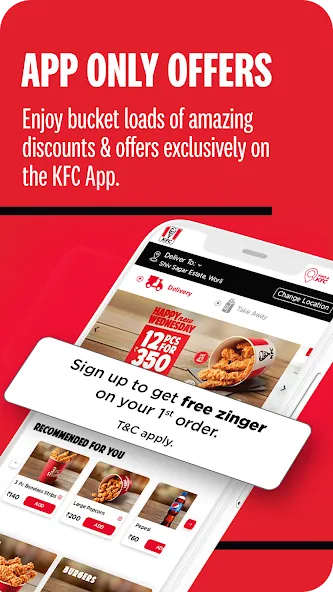 KFC India online ordering app screenshot 2