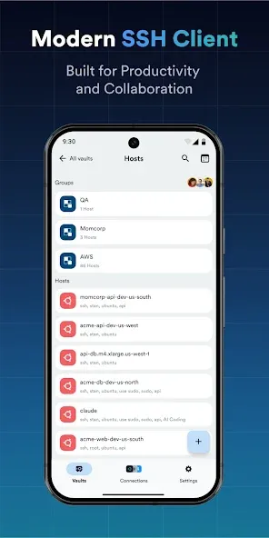 Termius - Modern SSH Client screenshot 1