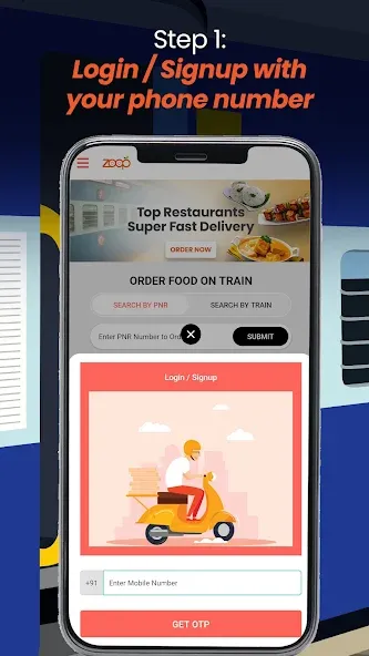 Zoop India-Order Food in Train screenshot 1