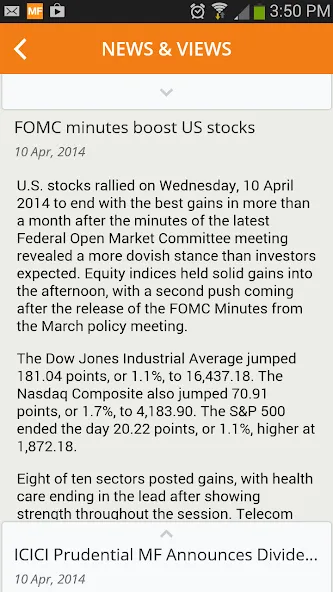 MFConnect screenshot 5