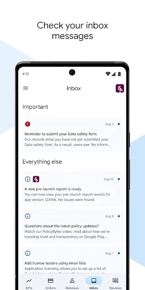 Google Play Console screenshot 3