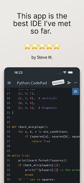 Python Coding Editor & IDE App screenshot 2