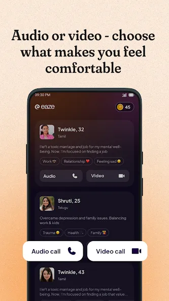 Eaze : Talk & Feel better screenshot 3