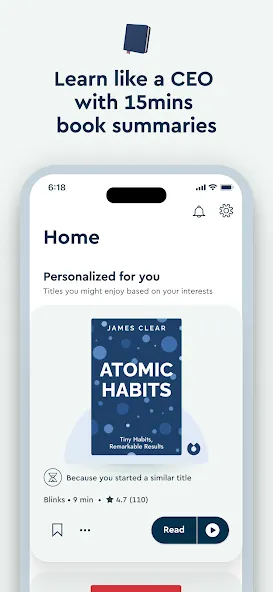Blinkist: Book Summaries Daily screenshot 1
