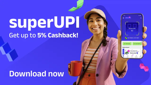 super.money - UPI by Flipkart screenshot 1