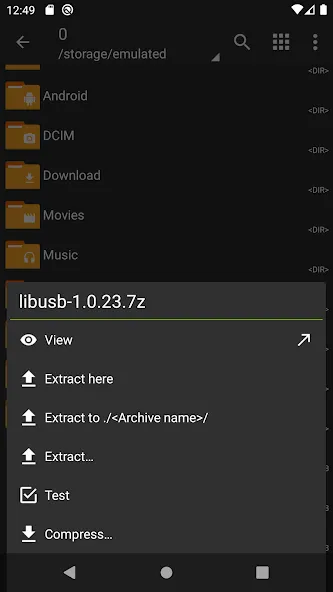 ZArchiver screenshot 2