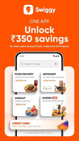 Swiggy: Food Instamart Dineout screenshot 1
