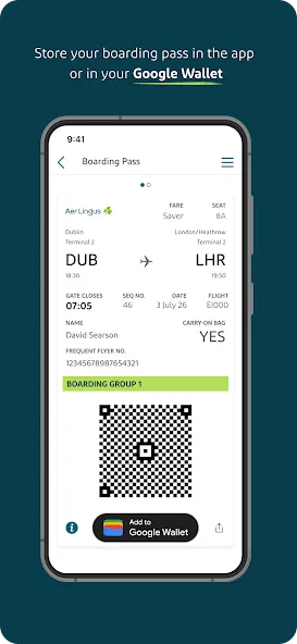 Aer Lingus App screenshot 5