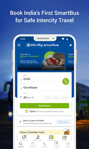 IntrCity: Bus Ticket Booking screenshot 1