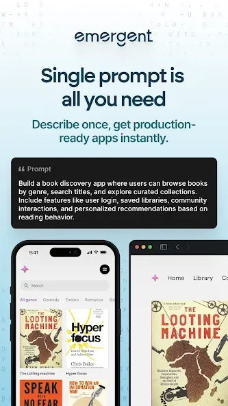 Emergent AI: Vibe Code Apps screenshot 3