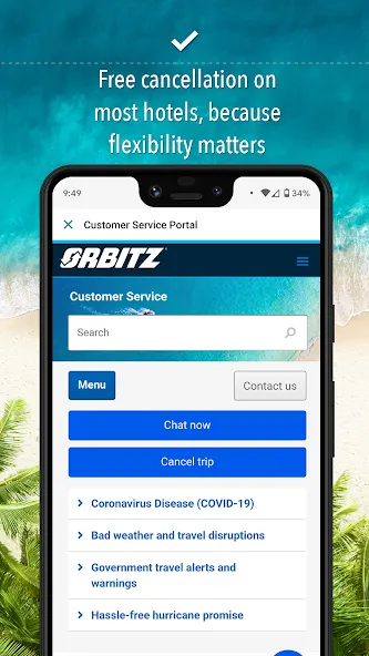 Orbitz Hotels & Flights screenshot 2
