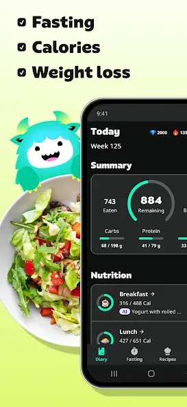 Yazio: AI Calorie Tracker screenshot 1