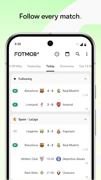 FotMob - Soccer Live Scores screenshot 1