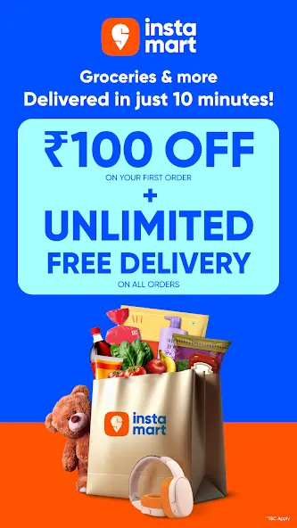 Instamart: 10 Mins Grocery App screenshot 1
