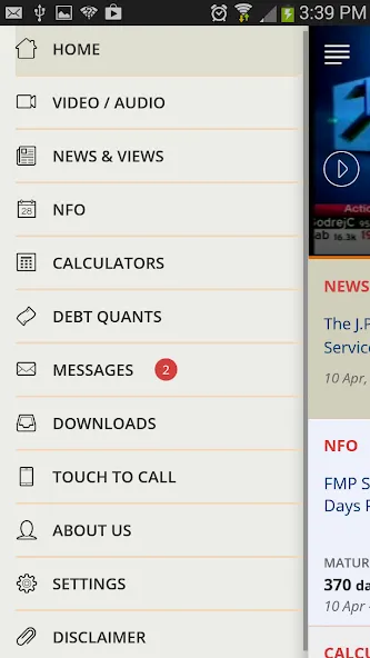 MFConnect screenshot 2