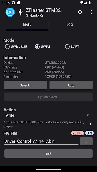 ZFlasher STM32 screenshot 5