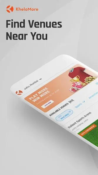 KheloMore: Book sports venues screenshot 1