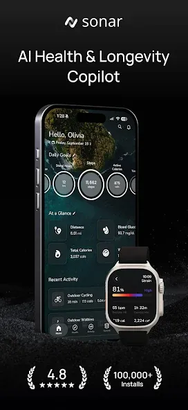Sonar - Health & Performance screenshot 1