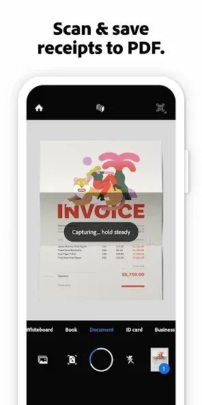 Adobe Scan AI PDF Scanner, OCR screenshot 3