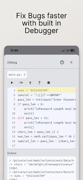 Python Coding Editor & IDE App screenshot 5